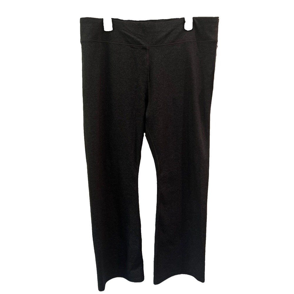 Pact Womens On the Go-To Cropped Bootcut Legging Size XXL Organic Cotton Gray